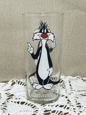 1973 Sylvester Pepsi Collector Series Glass Looney Tunes Warner Bros